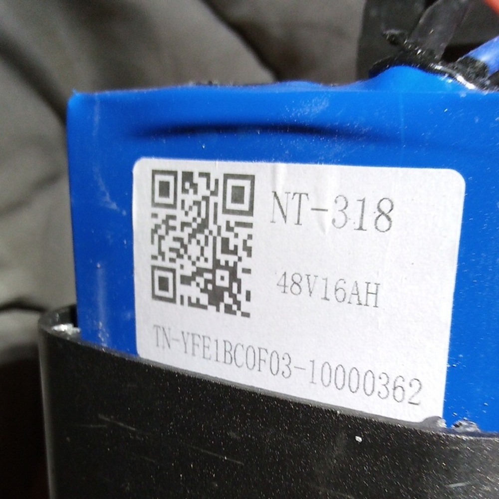 Blue NT-318 48V16AH Battery Pack